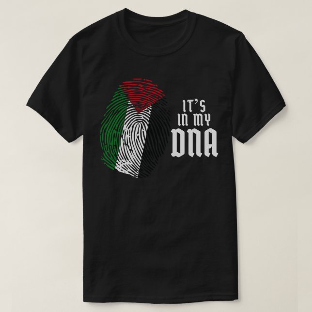 T-shirt Drapeau D'ADN De La Fierté Palestinienne De Palest (Design devant)