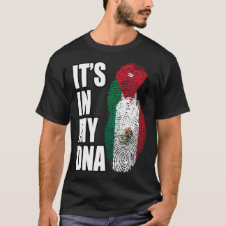 T-shirt Drapeau D'ADN Héritage Jordanien Et Mexicain
