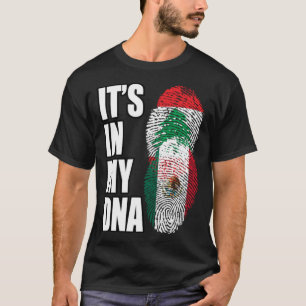 T-shirt Drapeau D'ADN Libanais Et Mexicains