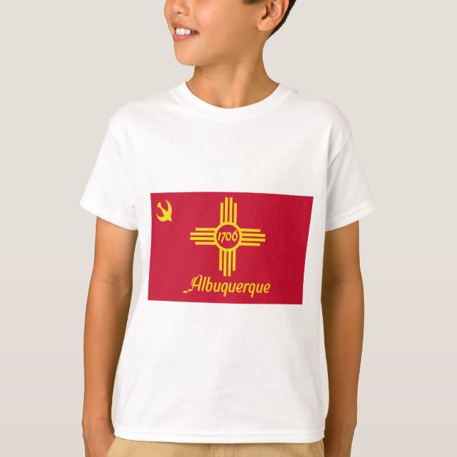 T-shirt Drapeau d'Albuquerque (Nouveau-Mexique) (Devant)