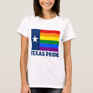 T-shirt Drapeau d'arc-en-ciel de gay pride du Texas LGBT