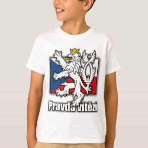 T-shirt Drapeau d'armoiries de la République tchèque