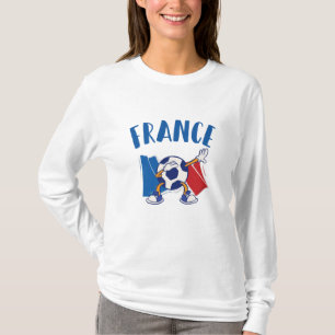 T-shirt Drapeau de balle de soccer en France