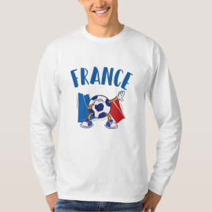 T-shirt Drapeau de balle de soccer en France