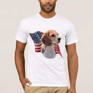 T-shirt Drapeau de beagle