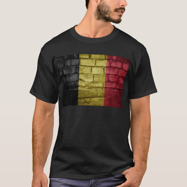 T-shirt Drapeau de Belgique (Devant)