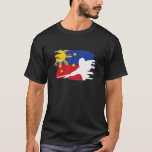 T-shirt Drapeau de billard pour les Philippins et les Phil