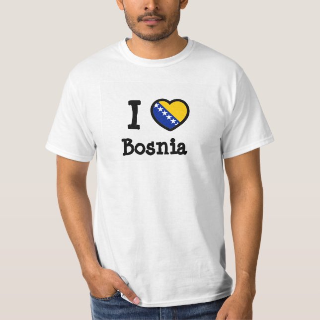 T-shirt Drapeau de Bosnie (Devant)