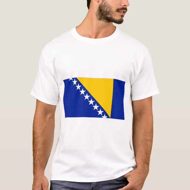 T-shirt Drapeau de Bosnie-Herzégovine (Devant)