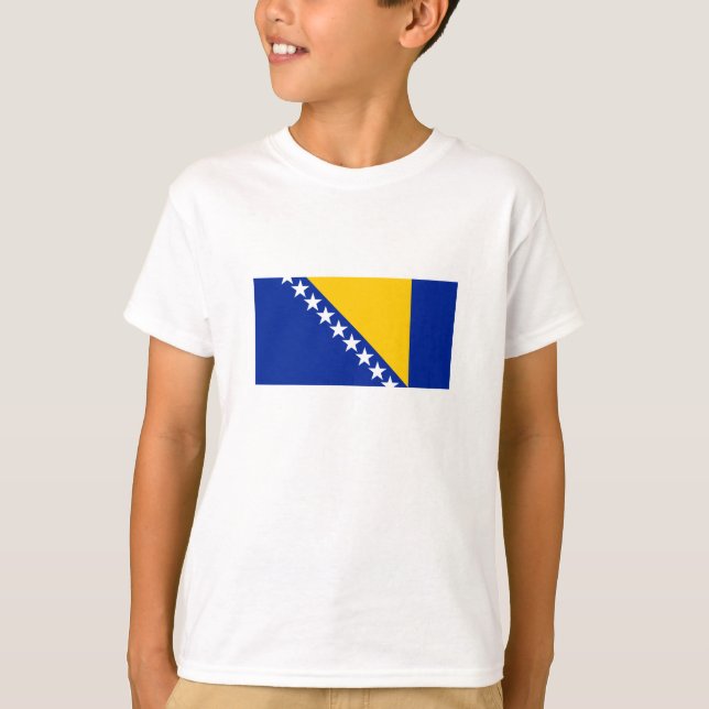 T-shirt Drapeau de Bosnie-Herzégovine patriotique (Devant)