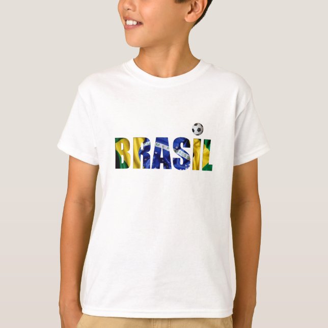 T-shirt Drapeau de Brésilien du Brésil (Devant)