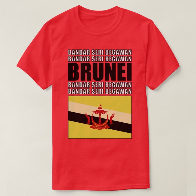 T-shirt Drapeau de Brunei (Design devant)
