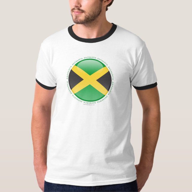 T-shirt Drapeau de bulle de la Jamaïque (Devant)