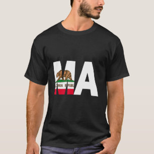 T-shirt Drapeau de Californie Massachusetts MA Cities a