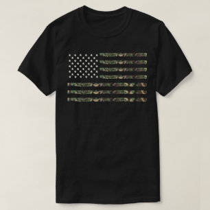 T-shirt Drapeau de camouflage militaire américain