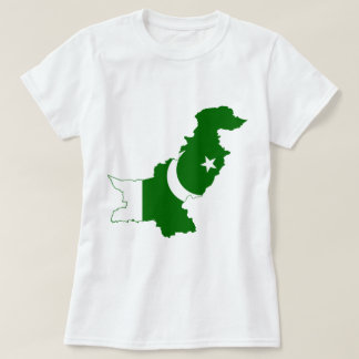 T-shirt Drapeau de carte du Pakistan