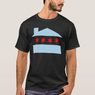 T-shirt Drapeau de Chambre de Chicago