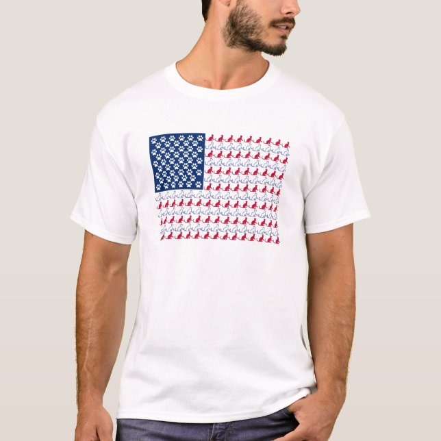 T-shirt Drapeau de chat (Devant)