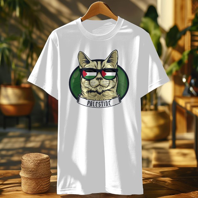 T-shirt drapeau de chat de palestine (Créateur téléchargé)