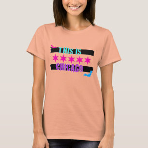 T-shirt drapeau de chicago