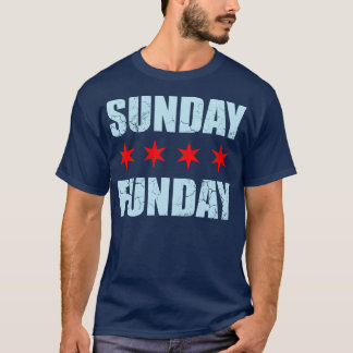 T-shirt Drapeau de Chicago du dimanche de funday