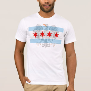 T-shirt Drapeau de Chicago Eagle polonais