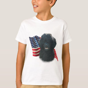 T-shirt Drapeau de chien d'eau portugais