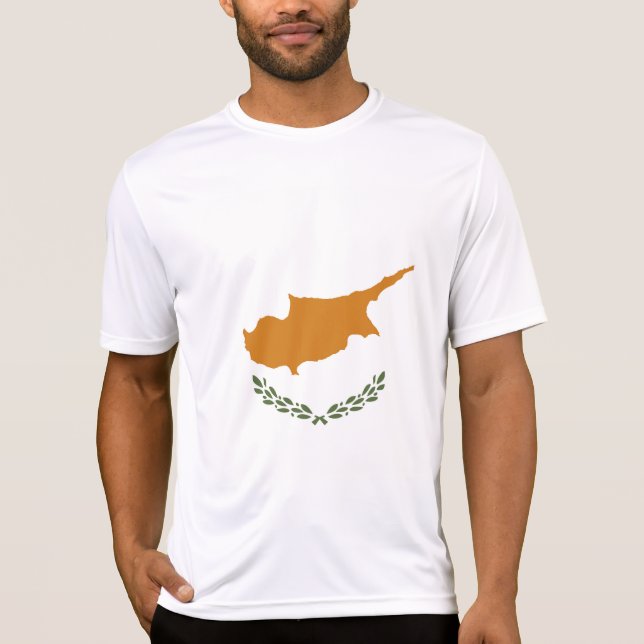 T-shirt Drapeau de Chypre (Devant)