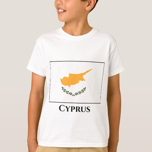 T-shirt Drapeau de Chypre (Devant)