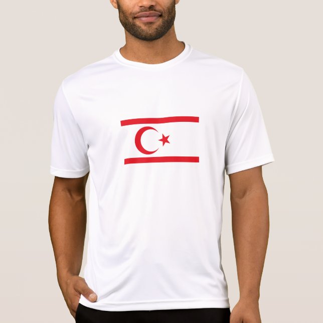 T-shirt Drapeau de Chypre du Nord (Devant)