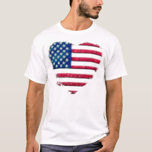 T-shirt Drapeau de coeur