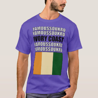 T-shirt Drapeau de Côte d'Ivoire