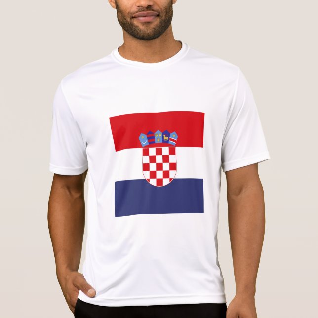 T-shirt Drapeau de Croatie (Devant)