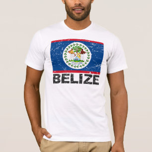 T-shirt Drapeau de cru de Belize