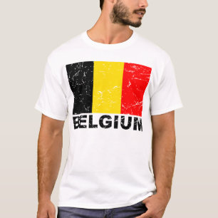 T-shirt Drapeau de cru de la Belgique