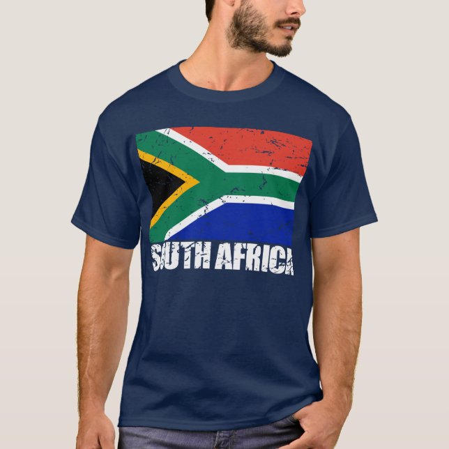 T-shirt Drapeau de cru de l'Afrique du Sud (Devant)