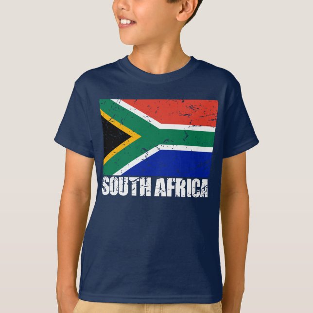 T-shirt Drapeau de cru de l'Afrique du Sud (Devant)