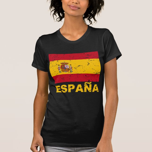 T-shirt Drapeau de cru de l'Espagne (Devant)