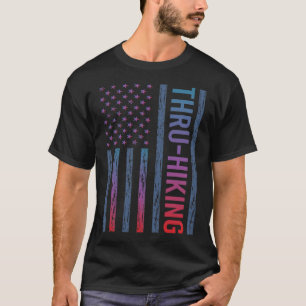 T-shirt Drapeau de dégradé Randonnée traversante Randonnée
