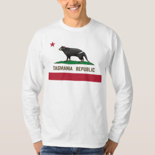 T-shirt Drapeau de diable de Tasmanie