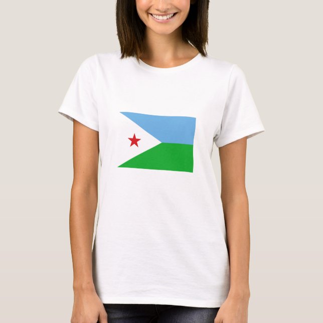 T-shirt Drapeau de Djibouti (Devant)