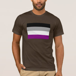 T-SHIRT DRAPEAU DE FIERTÉ ASEXUEL OFFICIEL