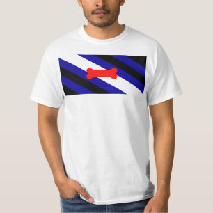 T-shirt Drapeau de fierté de jeu de chiots de SlipperyJoe