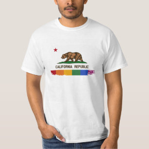 T-SHIRT DRAPEAU DE FIERTÉ DE LA CALIFORNIE - .PNG