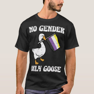 T-shirt Drapeau de fierté Enby de l'oie sans genre Nobinai