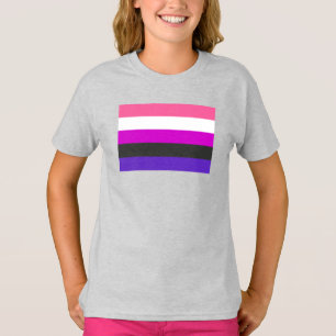 T-shirt Drapeau de fierté genderfluid