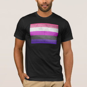 T-SHIRT DRAPEAU DE FIERTÉ GENDERFLUID