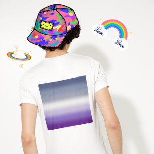 T-shirt Drapeau de fierté lesbienne Butch à dégradé – Drap