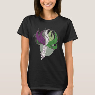 T-shirt Drapeau de fierté LGBT Gay Asexuel Aromantique Aro