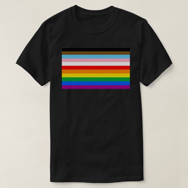 T-shirt Drapeau de fierté LGBTQ+ inclus (Design devant)
